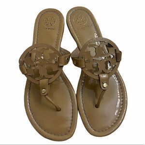 Tory Burch Patent Miller Thong Sandals